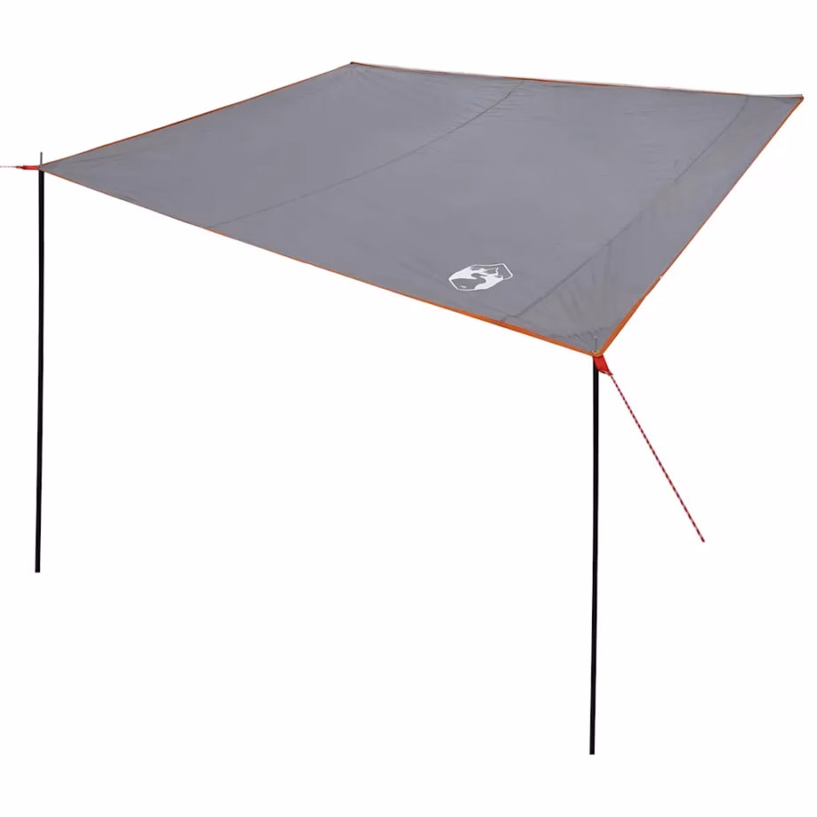 Veekindel tuule- ja tulekindel tarp varjualus postide ja köitega, hall, 240 x 460 cm - 2