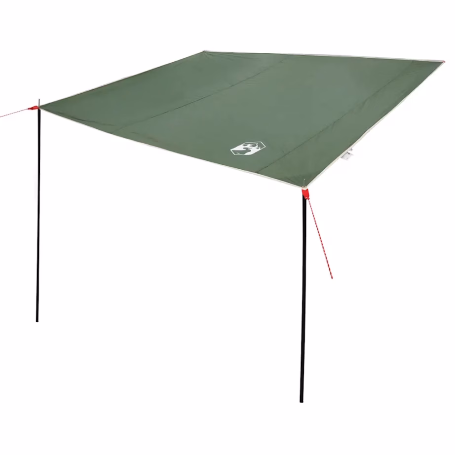 Veekindel tule- ja tuulekindel tarp varjualuseks, roheline, 240 x 460 cm, komplekt postide ja köitega - 2