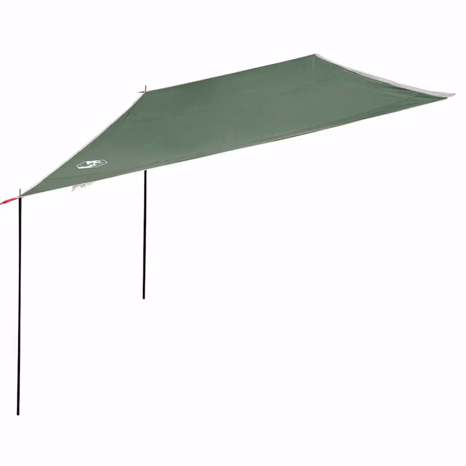 Veekindel tule- ja tuulekindel tarp varjualuseks, roheline, 240 x 460 cm, komplekt postide ja köitega - 5