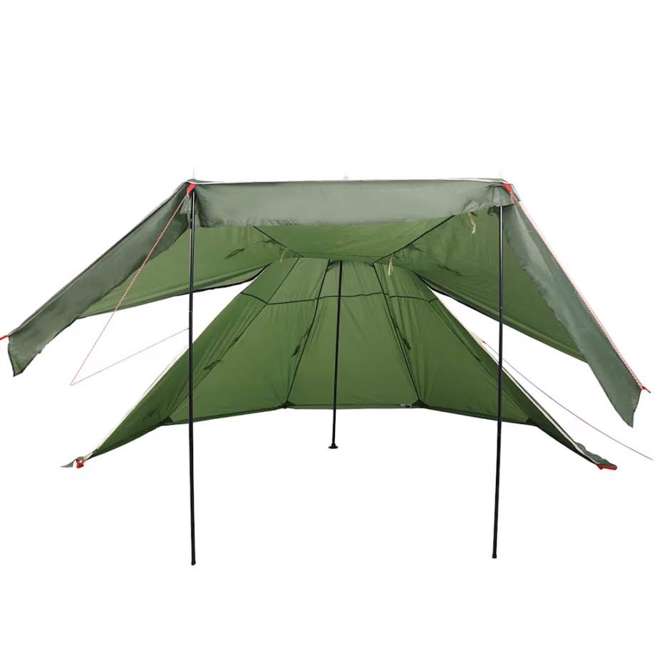 Veekindel tipi matkatelk 5 inimesele, roheline, 366 x 366 x 205 cm - 8