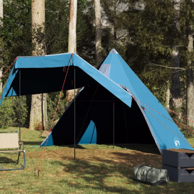 Veekindel tipi matkatelk 5 inimesele varikatusega, sinine