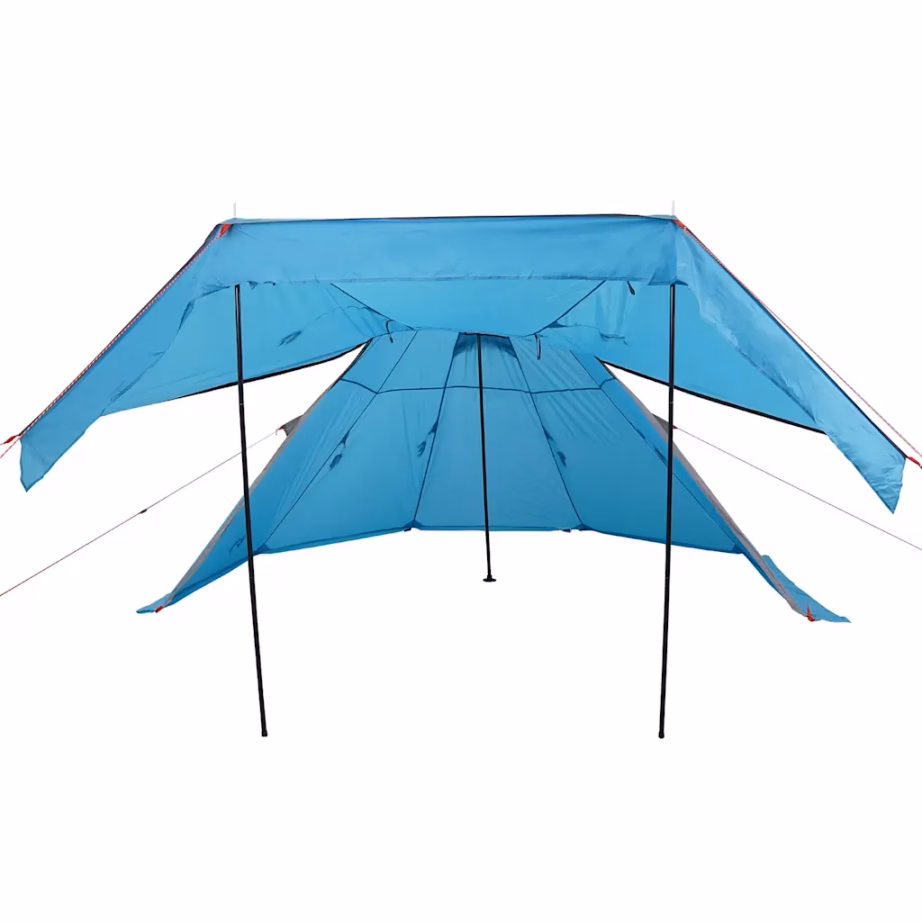 Veekindel tipi matkatelk 5 inimesele varikatusega, sinine - 8