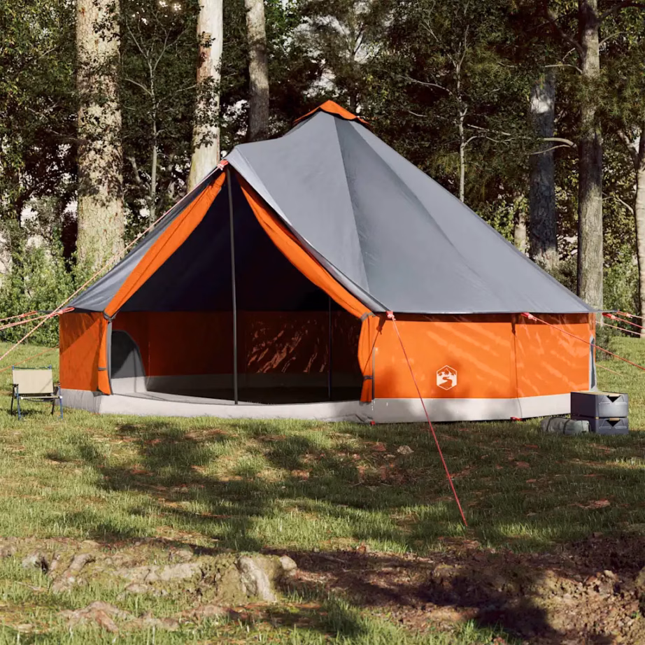 Veekindel tipi peretelk 12 inimesele, hall ja oranž, 600 x 600 x 350 cm - 3