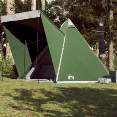 Veekindel tipi peretelk 6 inimesele verandaga, roheline, 408 x 350 x 240 cm