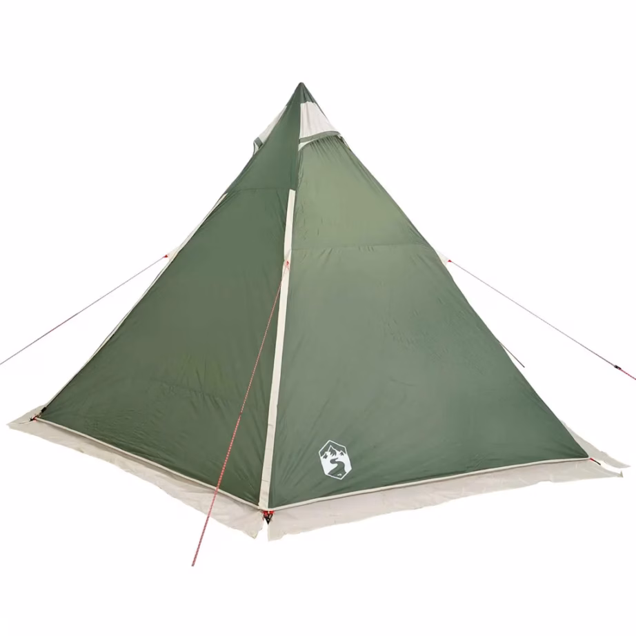 Veekindel tipi peretelk 6 inimesele verandaga, roheline, 408 x 350 x 240 cm - 9