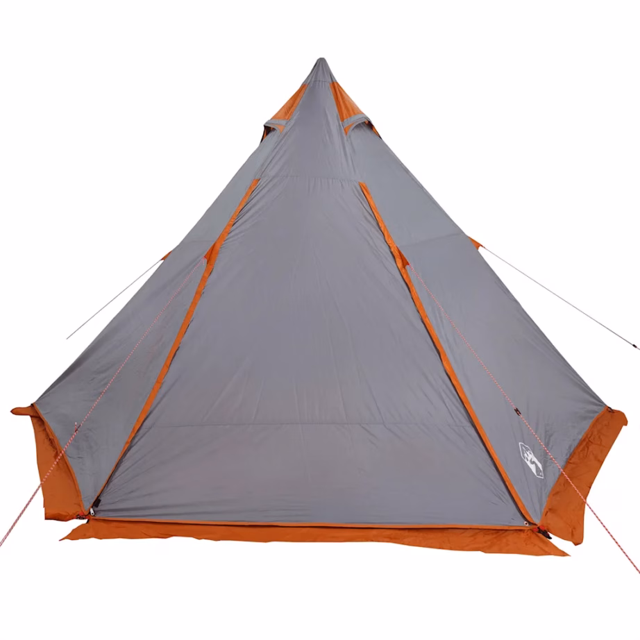 Veekindel tipi peretelk 6 inimesele, hall ja oranž, PU-kattega polüester, 408 x 350 x 240 cm - 6