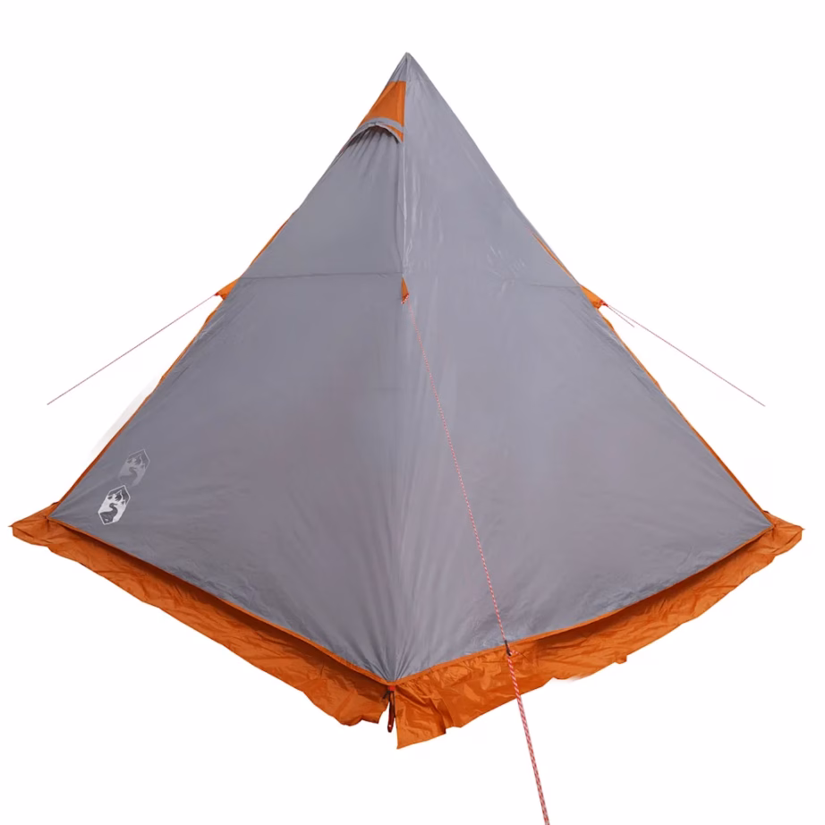 Veekindel tipi peretelk 6 inimesele, hall ja oranž, PU-kattega polüester, 408 x 350 x 240 cm - 8