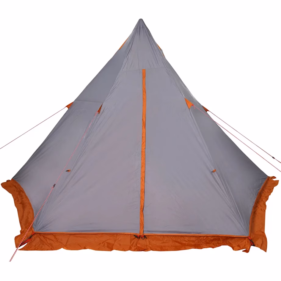 Veekindel tipi peretelk 6 inimesele, hall ja oranž, PU-kattega polüester, 408 x 350 x 240 cm - 10