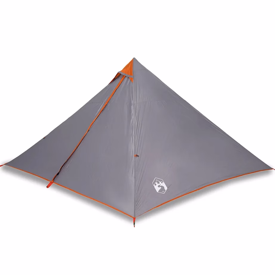 7-kohaline veekindel tipi peretelk, hall ja oranž, 427 x 411 x 178 cm - 2