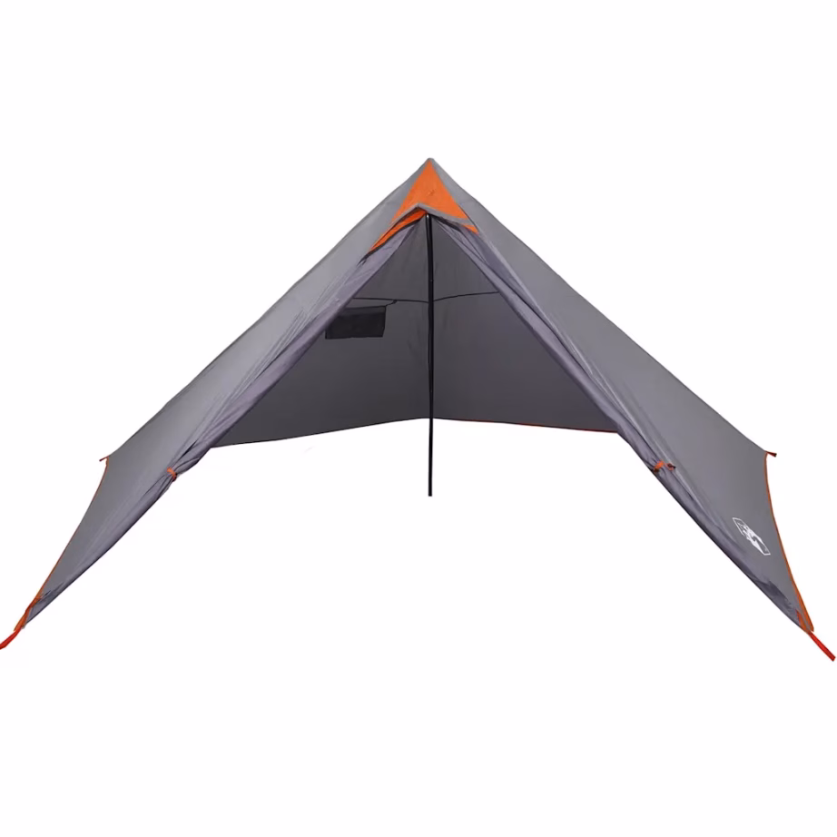 7-kohaline veekindel tipi peretelk, hall ja oranž, 427 x 411 x 178 cm - 7