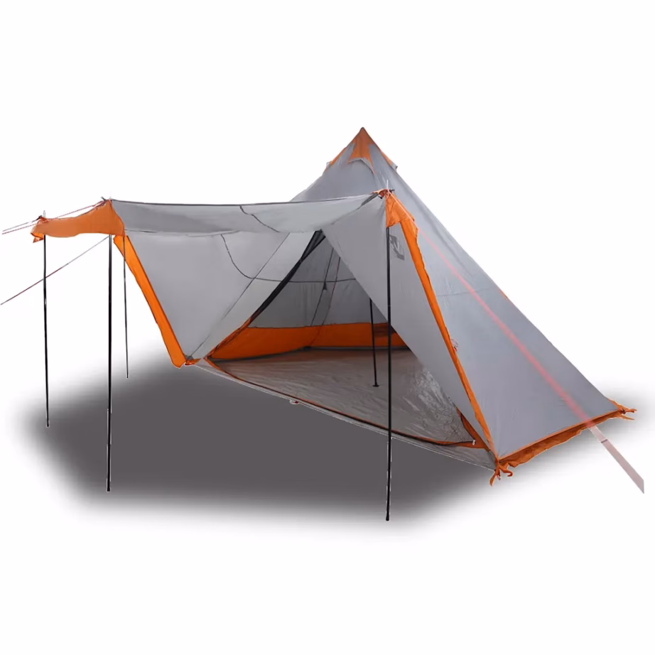 Veekindel tipi peretelk 8 inimesele, hall ja oranž, 486 x 486 cm - 2