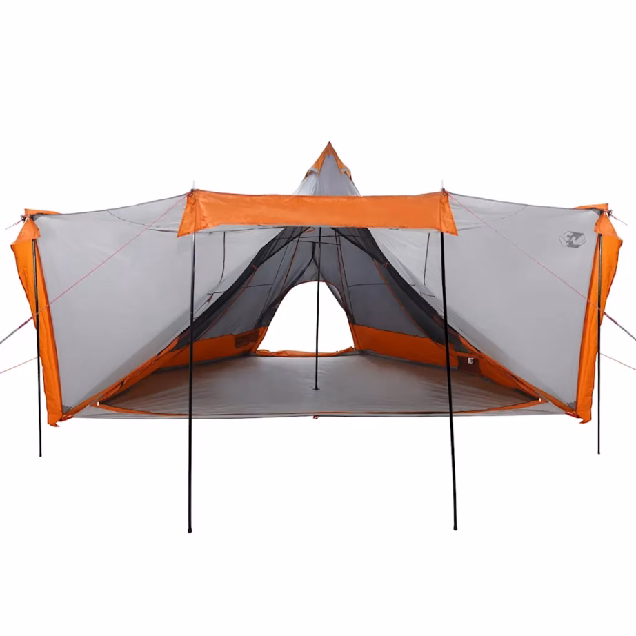 Veekindel tipi peretelk 8 inimesele, hall ja oranž, 486 x 486 cm - 6