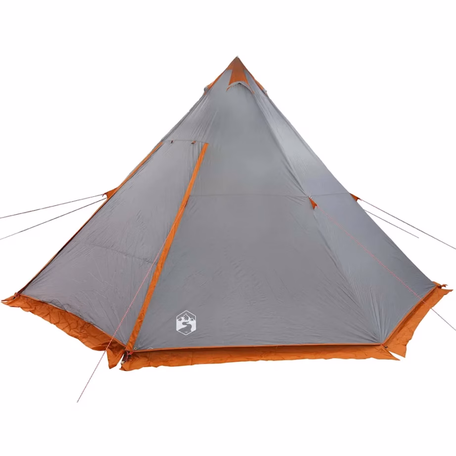 Veekindel tipi peretelk 8 inimesele, hall ja oranž, 486 x 486 cm - 9
