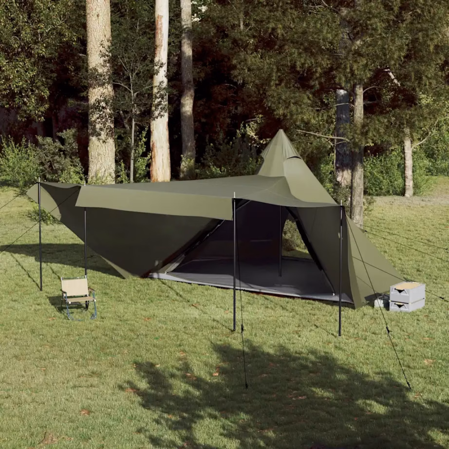 Veekindel tipi peretelk 8 inimesele, oliiviroheline, 486 x 486 x 280 cm - 4