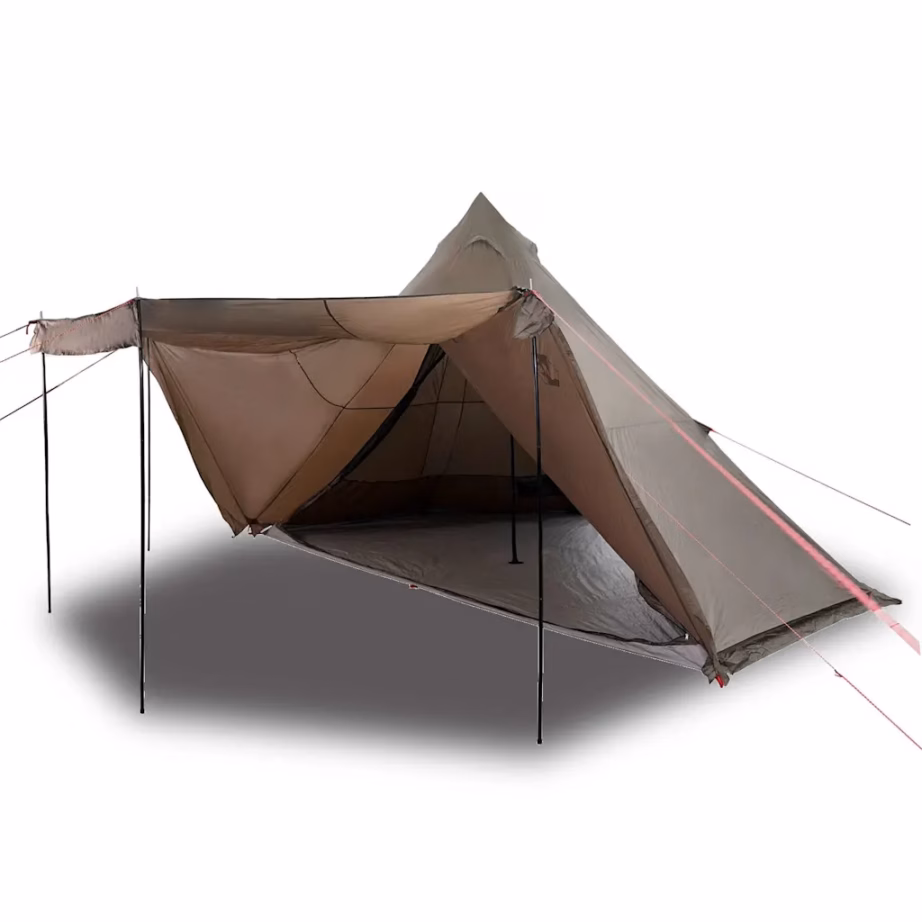 Veekindel tipi peretelk varikatusega, 8 inimesele, pruun, 486 x 486 x 280 cm - 2