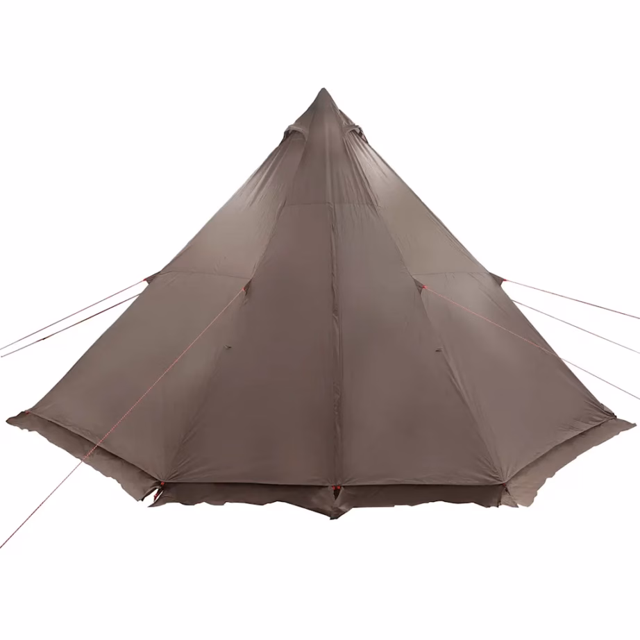 Veekindel tipi peretelk varikatusega, 8 inimesele, pruun, 486 x 486 x 280 cm - 5