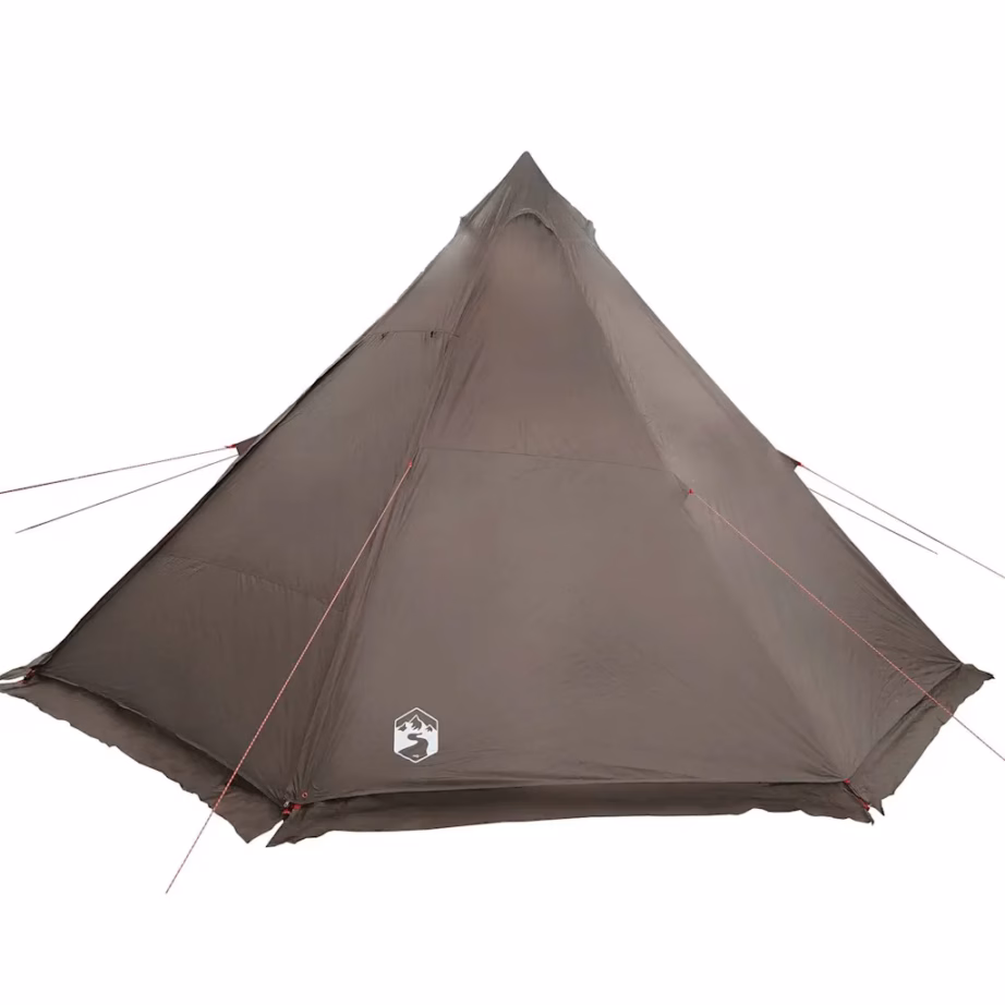 Veekindel tipi peretelk varikatusega, 8 inimesele, pruun, 486 x 486 x 280 cm - 9