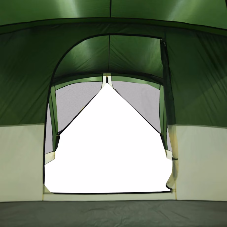 Veekindel verandaga matkatelk 4 inimesele, roheline, 515 x 370 x 220 cm - 12