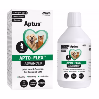 Liigesetoetuse vedeltoidulisand koertele ja kassidele Aptus Apto-flex Advanced Collagen, 200 ml