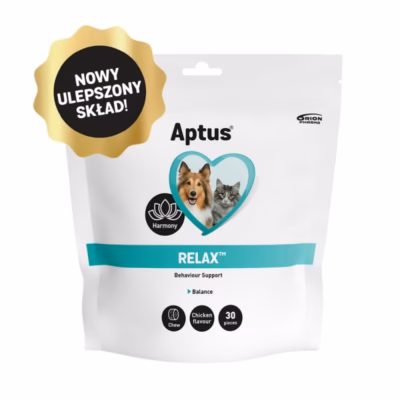 Stressile suunatud toidulisand koertele ja kassidele Aptus Relax Stress, 30 kotikest