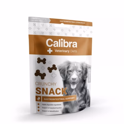 Koera funktsionaalne krõbe maius Calibra VD Gastrointestinal, kala, 120 g