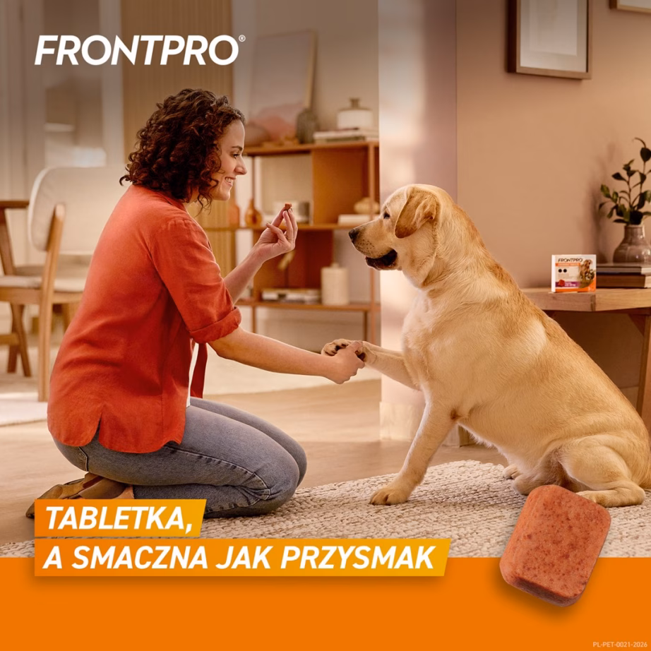 Kirbu- ja puugitõrje närimistabletid FrontPro koerale >25-50 kg, 3 x 136 mg - 2