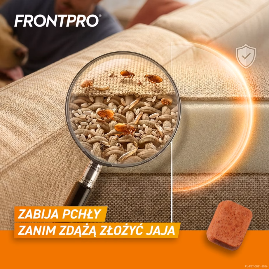 Kirbu- ja puugitõrje närimistabletid FrontPro koerale >25-50 kg, 3 x 136 mg - 5