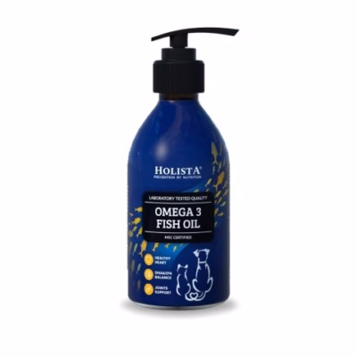 Omega 3 kalaõli toidulisand koertele ja kassidele HOLISTA, 250 ml
