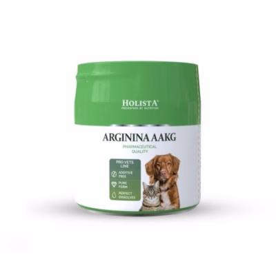 Lemmiklooma toidulisand HOLISTA Arginina AAKG pulber koertele ja kassidele, 100 g