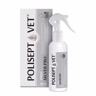 Haavahoolduse sprei JM Sante Polisept Vet Spray Silver Pro koertele ja kassidele, 200 ml