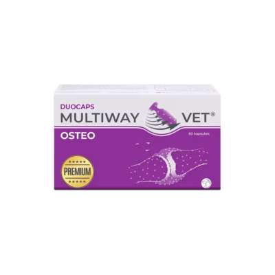 Liigeste toetuse twist-off kapslid JM Sante Multiway Vet Duocaps Osteo koertele ja kassidele, 60 kapslit