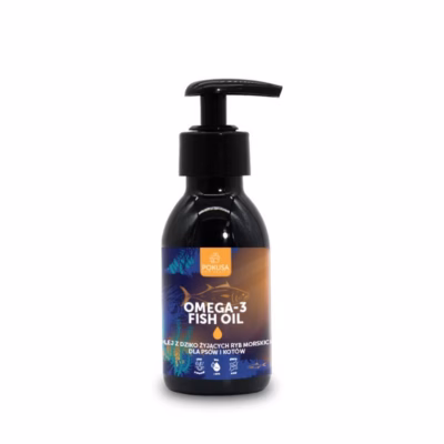 Kalaõli POKUSA Omega-3 koertele ja kassidele, vedel toidulisand 100 ml