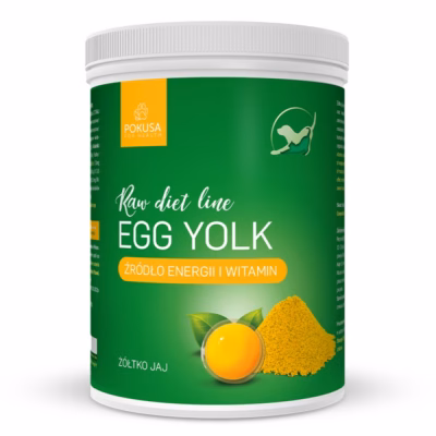 Lemmiklooma toidulisand POKUSA Egg Yolk RawDietLine koertele ja kassidele, 800 g