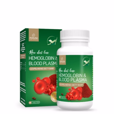 Toidulisand koertele ja kassidele POKUSA RawDietLine Hemoglobin & Blood Plasma, 120 tabletti