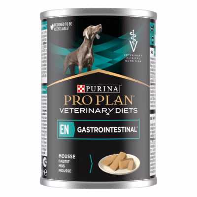 Märg koeratoit Purina Pro Plan Veterinary Diets EN Gastrointestinal Mousse, kana, 400 g