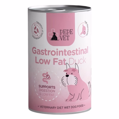 Koera märgtoit PAKA ZWIERZAKA Pepe Vet Gastrointestinal Low Fat Mono Duck, 400 g