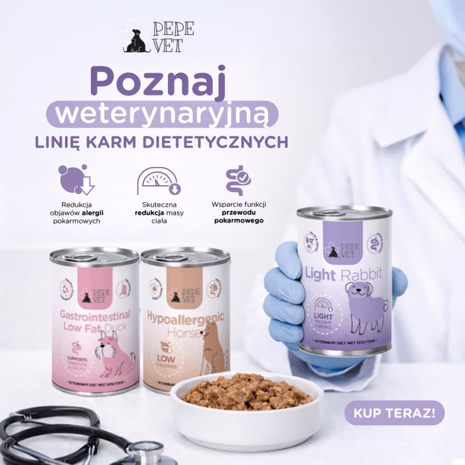 Koera märgtoit PAKA ZWIERZAKA Pepe Vet Gastrointestinal Low Fat Mono Duck, 400 g - 5