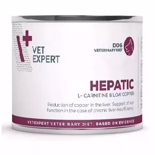 Koera märgtoit VetExpert Hepatic Chicken, täissööt dieettoiduna, 200 g