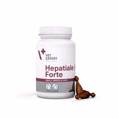 Toidulisand koertele ja kassidele VetExpert Hepatiale forte Small breed, 40 tabletti