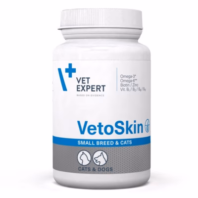 Naha ja karvastiku toidulisand VetExpert VetoSkin Small Breeds koertele ja kassidele, 60 tabletti