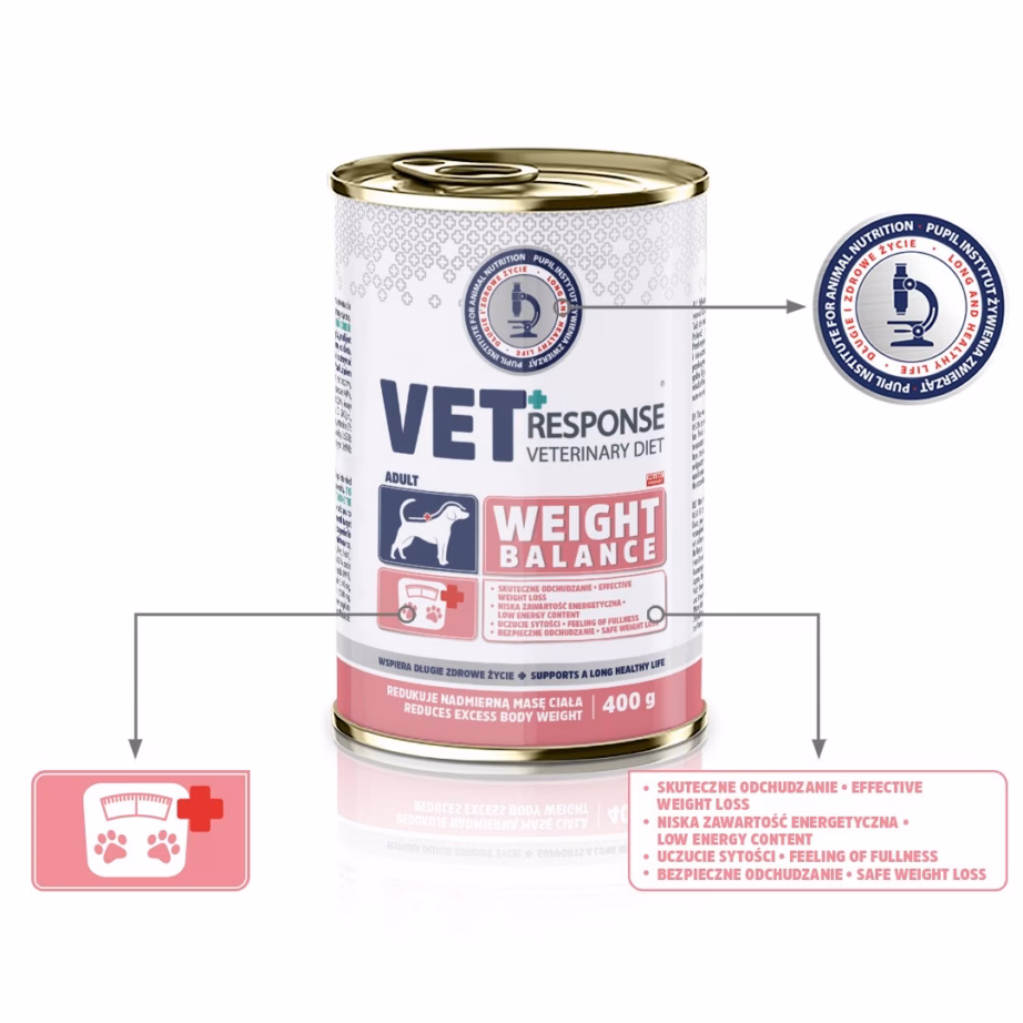 Koera märgtoit Vet Response Weight Balance, kana, 400 g - 3
