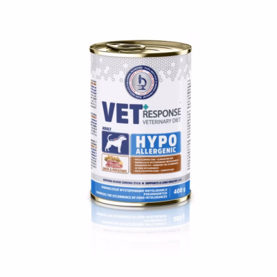 Märg koeratoit Vet Response Hypoallergenic Duck, täissööt täiskasvanud koerale, 400 g