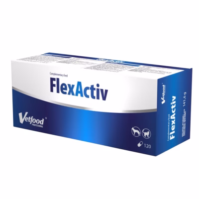 Liigesetoetuse toidulisand koertele ja kassidele Vetfood Flex Activ, 120 tabletti