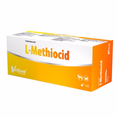 Toidulisand koertele ja kassidele Vetfood L-Methiocid, 120 tabletti
