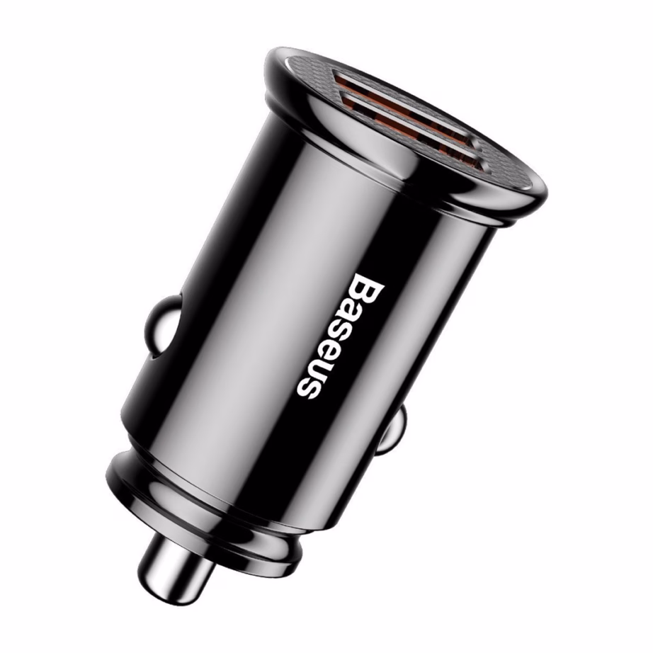 Autolaadija Baseus Circular, 2 × USB-A, QC3.0, kuni 30 W, must - 4
