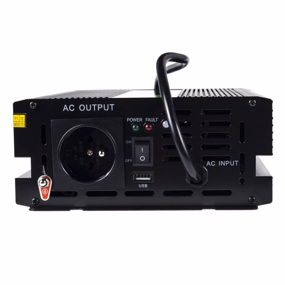Auto inverter Roheline Cell INV07, 300 W, 12 V sisend → 230 V väljund, Type C, must - 3