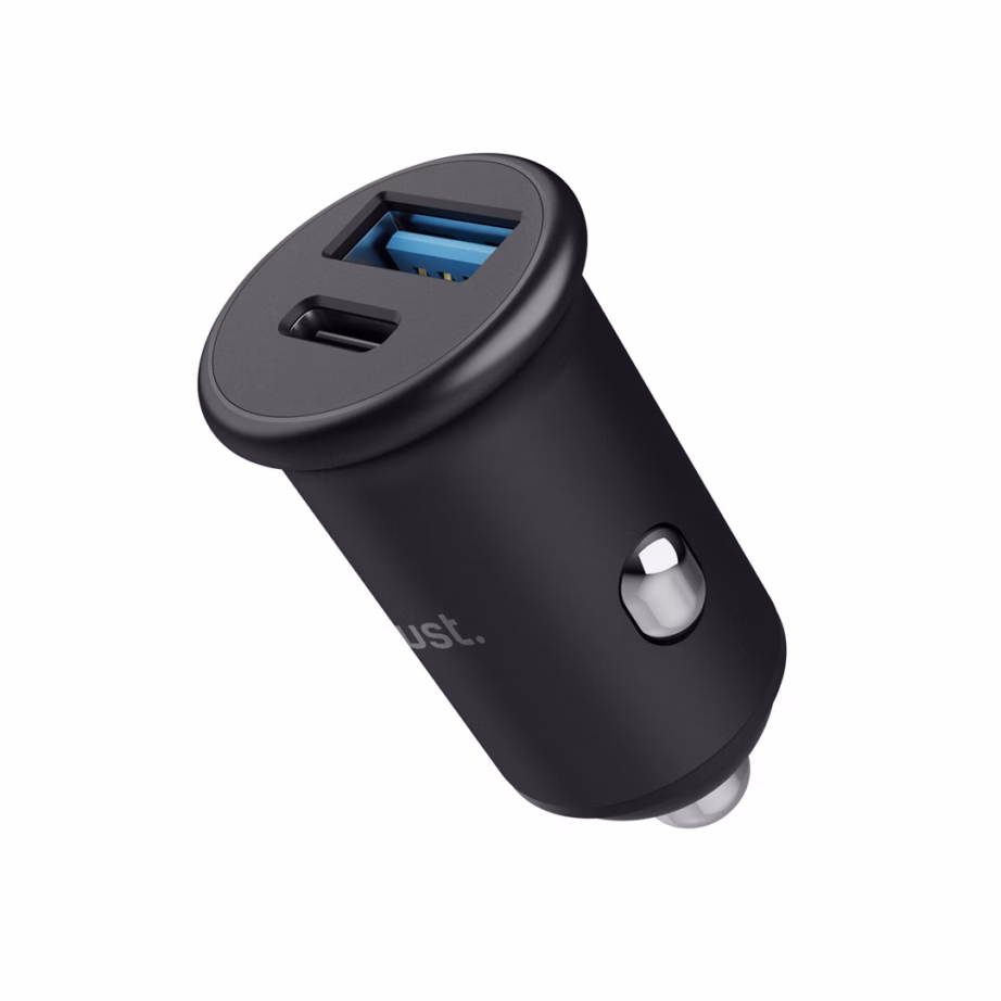 Autolaadija Trust Maxo, 38 W, USB-C PD + USB-A, must - 2