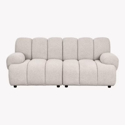 2,5-kohaline mooduldiivan liivakarva kangaga Taza, 190 cm