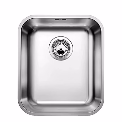 Alt paigaldatav köögivalamu BLANCO SUPRA 340-U, roostevaba teras, 1 kauss, harjatud, 40 cm aluskapile