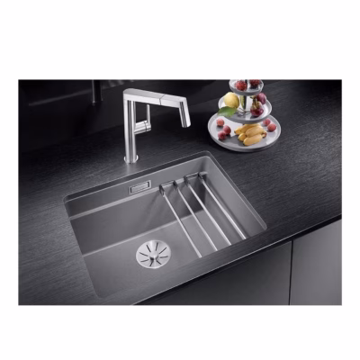 Alt paigaldatav köögivalamu BLANCO ETAGON 500-U SILGRANIT™ PuraDur™, hall kivitoon, 1 kauss, 60 cm aluskapile